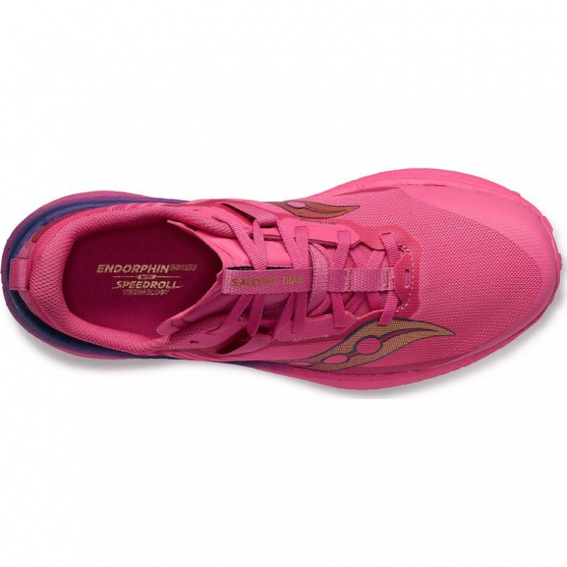 Pink Women's Saucony Endorphin Edge Running Shoes | MALAYSIA-LPMH