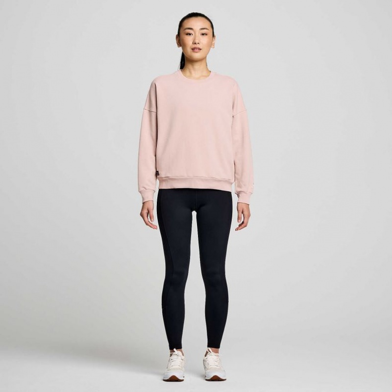 Pink Women's Saucony Recovery Crew Sweatshirt | MALAYSIA-UPHC