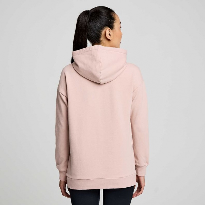 Pink Women's Saucony Recovery Zip Tunic Hoodie | MALAYSIA-DVJX