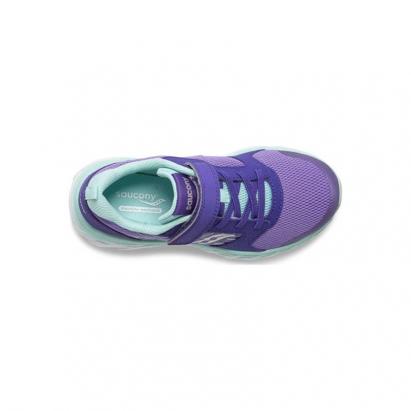 Purple Big Kids' Saucony Wind 2.0 A/C Sneakers | MALAYSIA-SBXP