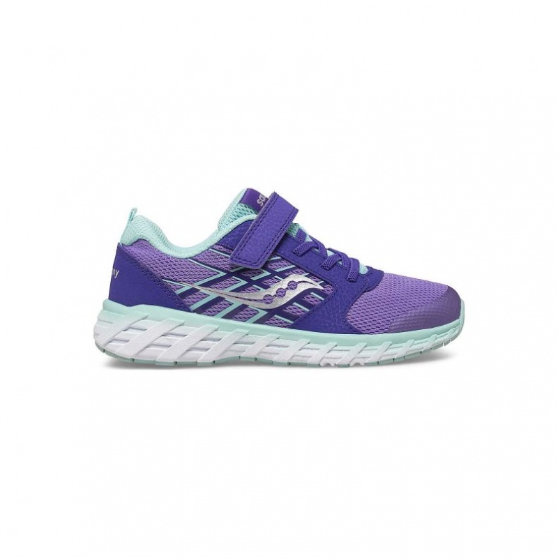 Purple Big Kids\' Saucony Wind 2.0 A/C Sneakers | MALAYSIA-SBXP