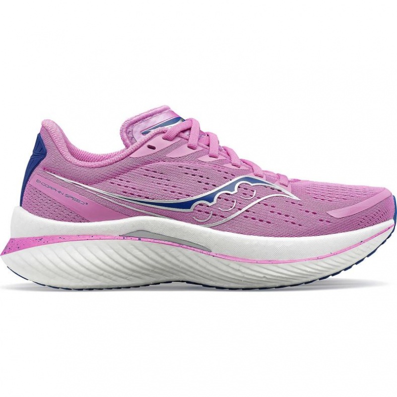 Purple Women\'s Saucony Endorphin Speed 3 Running Shoes | MALAYSIA-IUWC