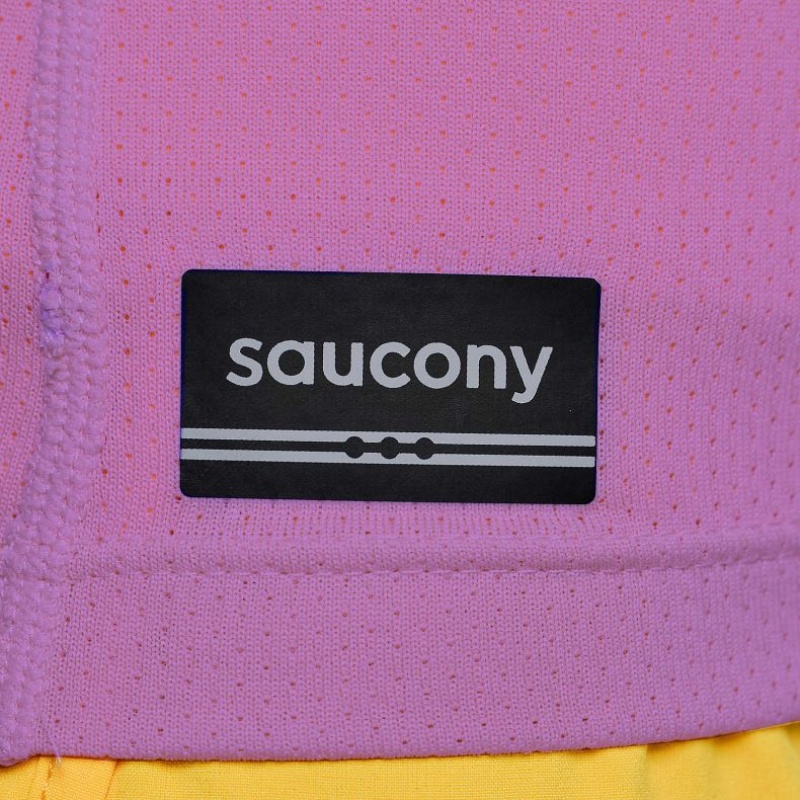 Purple Women's Saucony Stopwatch Short Sleeve T-Shirt | MALAYSIA-HDRT