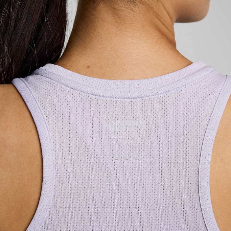 Purple Women's Saucony Stopwatch Singlet | MALAYSIA-SRPG