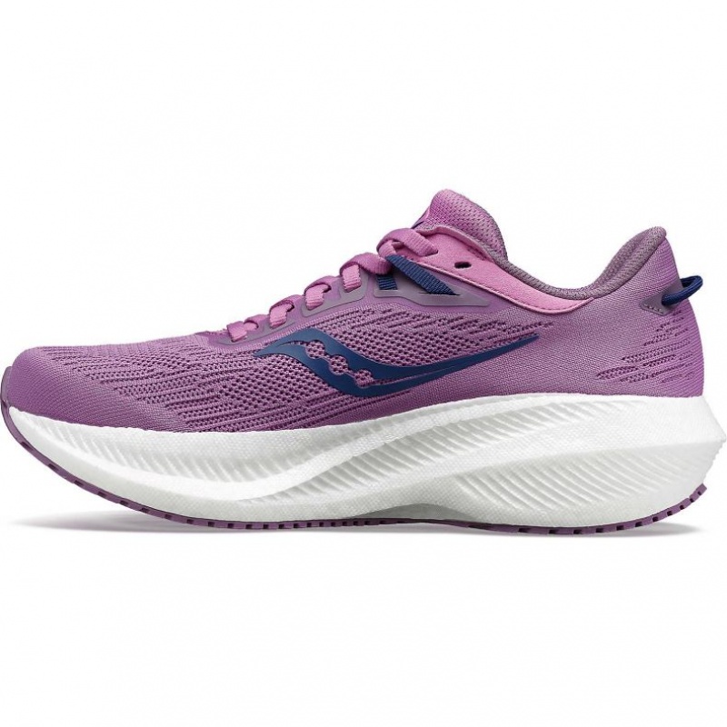 Purple Women's Saucony Triumph 21 Running Shoes | MALAYSIA-GFWD