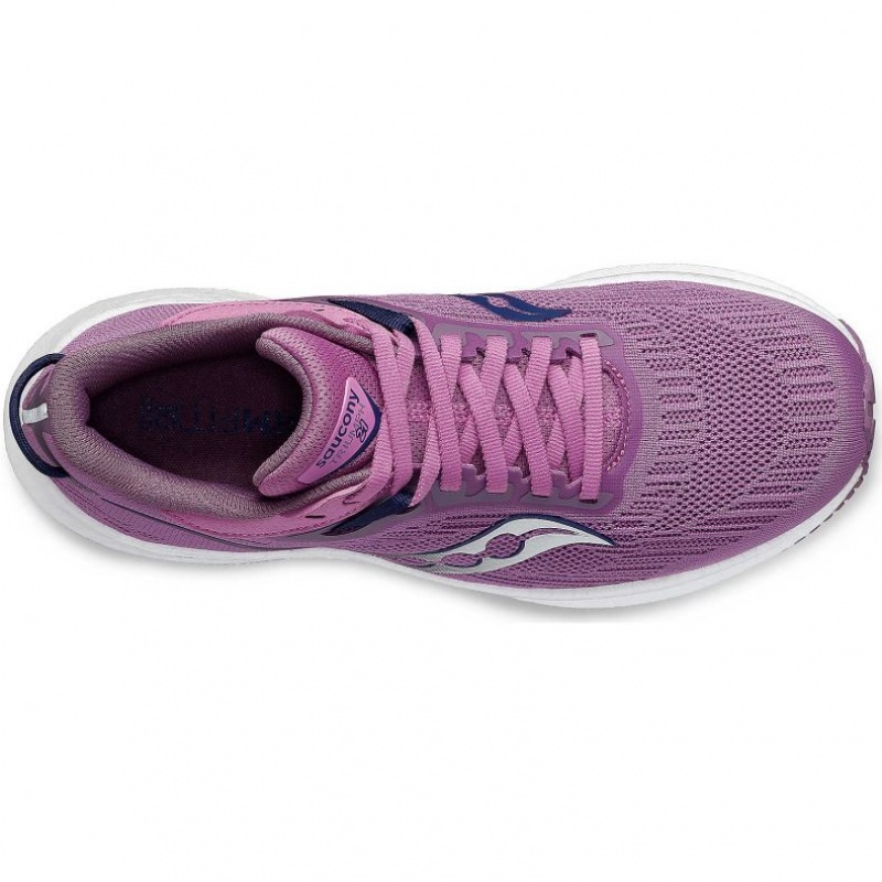 Purple Women's Saucony Triumph 21 Running Shoes | MALAYSIA-GFWD