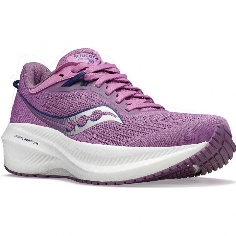 Purple Women's Saucony Triumph 21 Running Shoes | MALAYSIA-GFWD