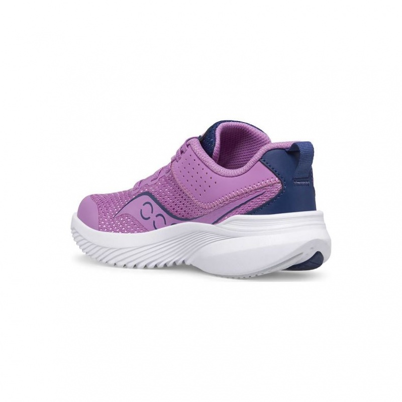 Purple / Indigo Big Kids' Saucony Kinvara 14 Sneakers | MALAYSIA-FXVN