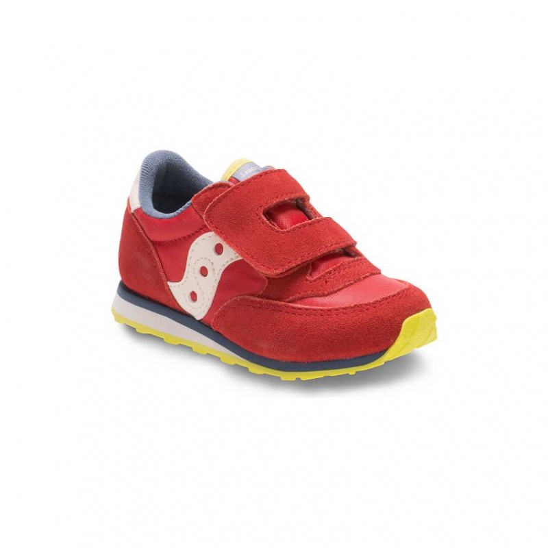 Red Little Kids' Saucony Baby Jazz Hook & Loop Sneakers | MALAYSIA-KNBI