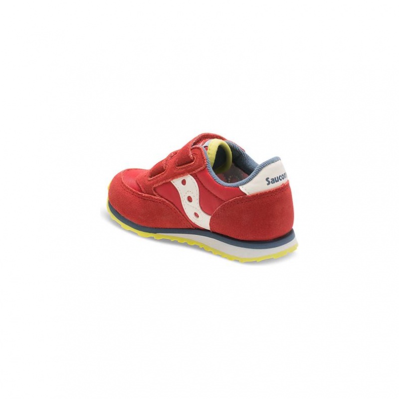 Red Little Kids' Saucony Baby Jazz Hook & Loop Sneakers | MALAYSIA-KNBI