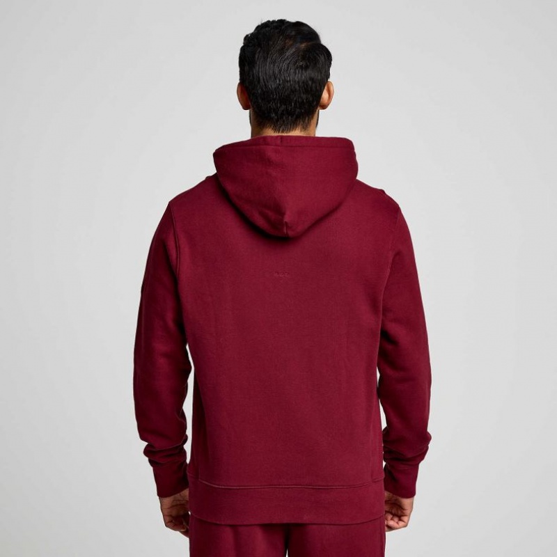 Red Men's Saucony Recovery Hoodie | MALAYSIA-CYDG