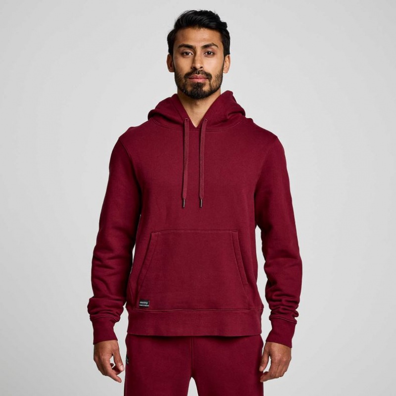 Red Men\'s Saucony Recovery Hoodie | MALAYSIA-CYDG