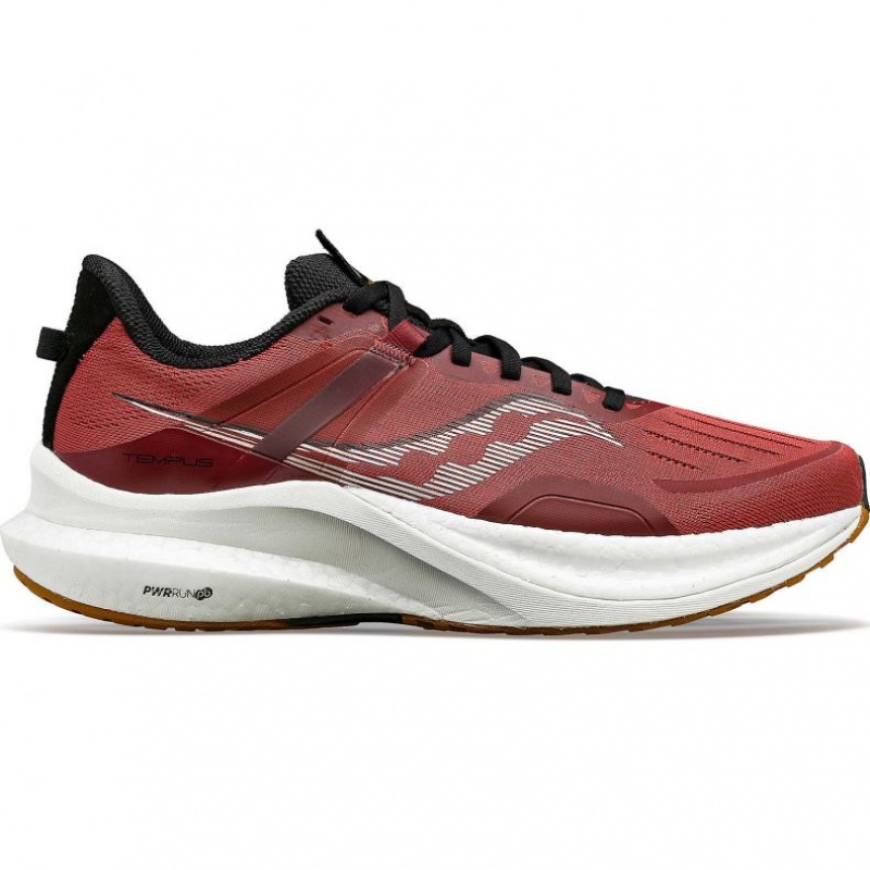 Red Men\'s Saucony Tempus Running Shoes | MALAYSIA-OCLQ