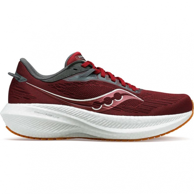 Red Men\'s Saucony Triumph 21 Running Shoes | MALAYSIA-ZCXT