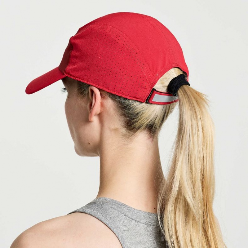 Red Women's Saucony Outpace Hat | MALAYSIA-LMET