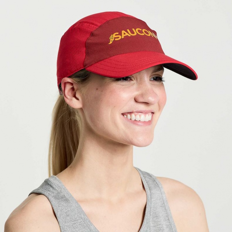 Red Women\'s Saucony Outpace Hat | MALAYSIA-LMET