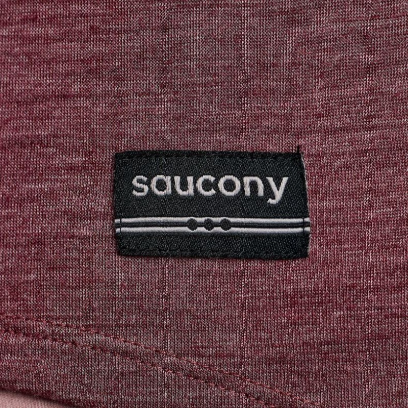 Red Women's Saucony Peregrine Merino Long Sleeve T-Shirt | MALAYSIA-SWQG