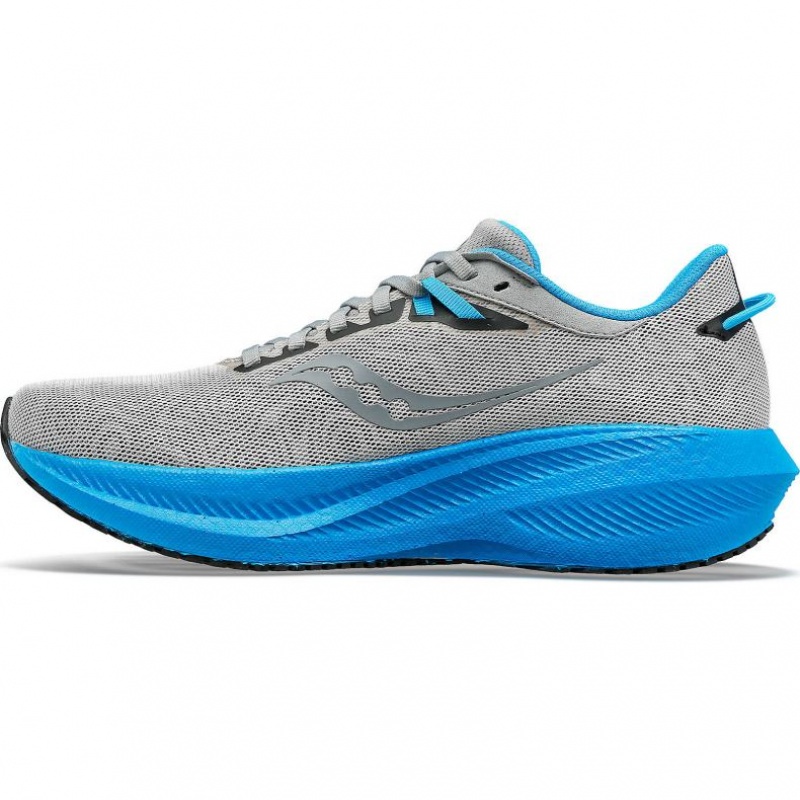 Silver / Blue Men's Saucony Triumph 21 Running Shoes | MALAYSIA-RFUM