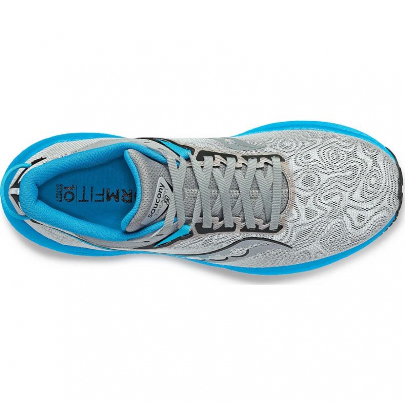 Silver / Blue Men's Saucony Triumph 21 Running Shoes | MALAYSIA-RFUM