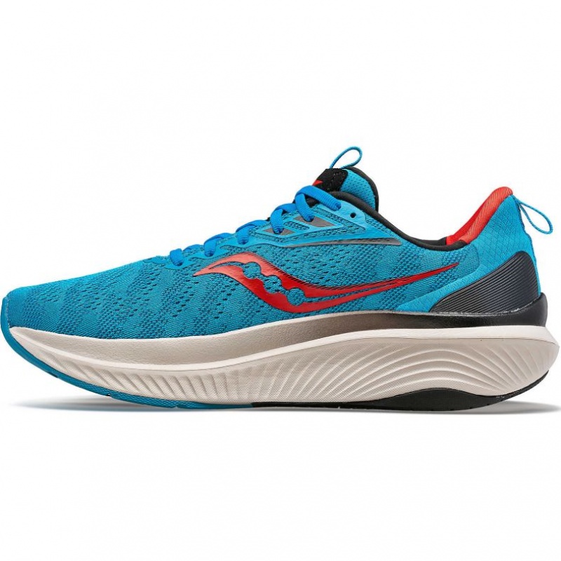 Turquoise Men's Saucony Echelon 9 Running Shoes | MALAYSIA-GCAS