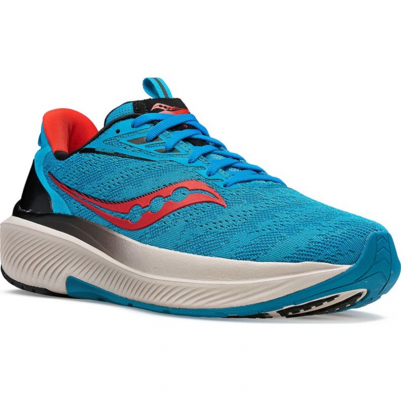 Turquoise Men's Saucony Echelon 9 Running Shoes | MALAYSIA-GCAS