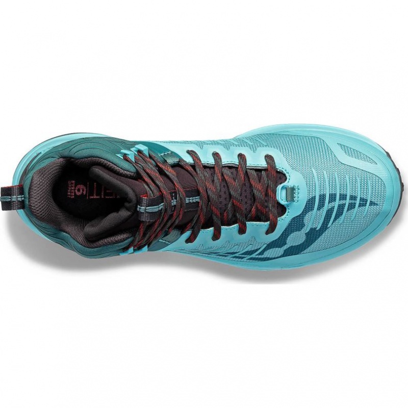 Turquoise Men's Saucony Ultra Ridge GTX Trail Running Shoes | MALAYSIA-NVTW