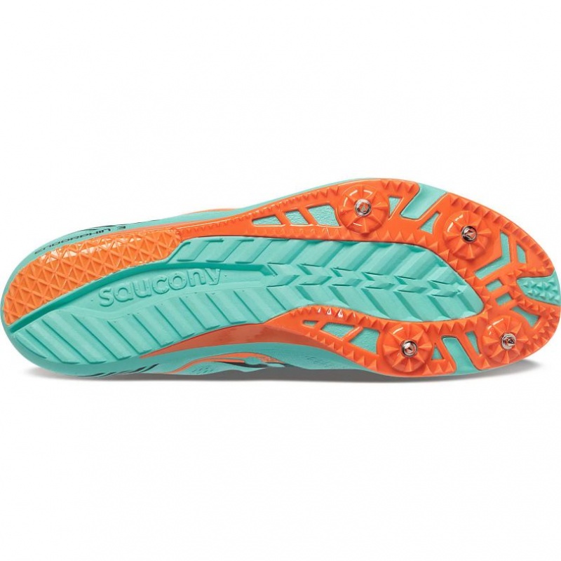 Turquoise Women's Saucony Endorphin 3 Spikes | MALAYSIA-UEVX