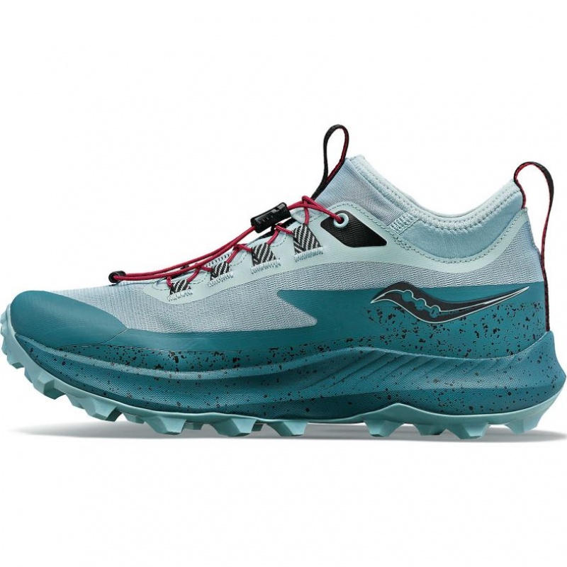 Turquoise Women's Saucony Peregrine 13 ST Trail Running Shoes | MALAYSIA-VAUX