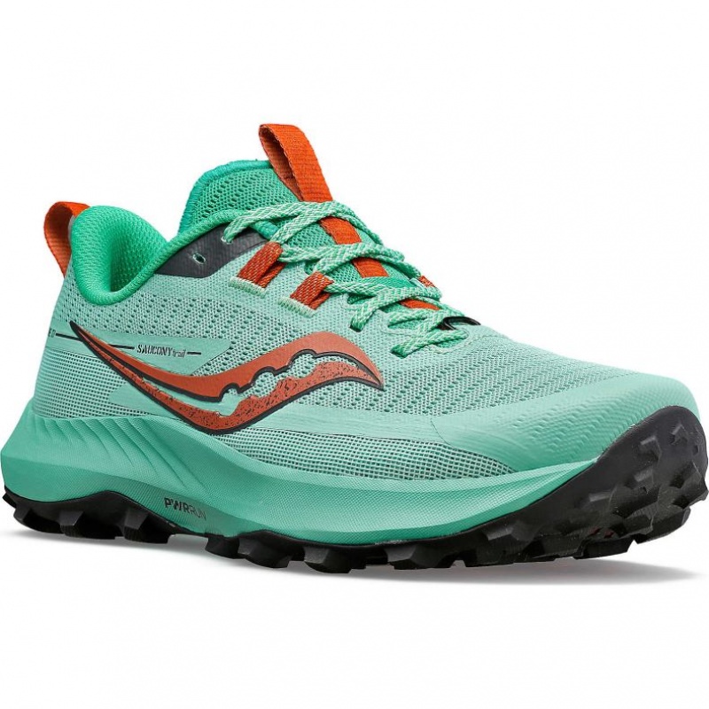 Turquoise Women's Saucony Peregrine 13 Trail Running Shoes | MALAYSIA-ZDGO