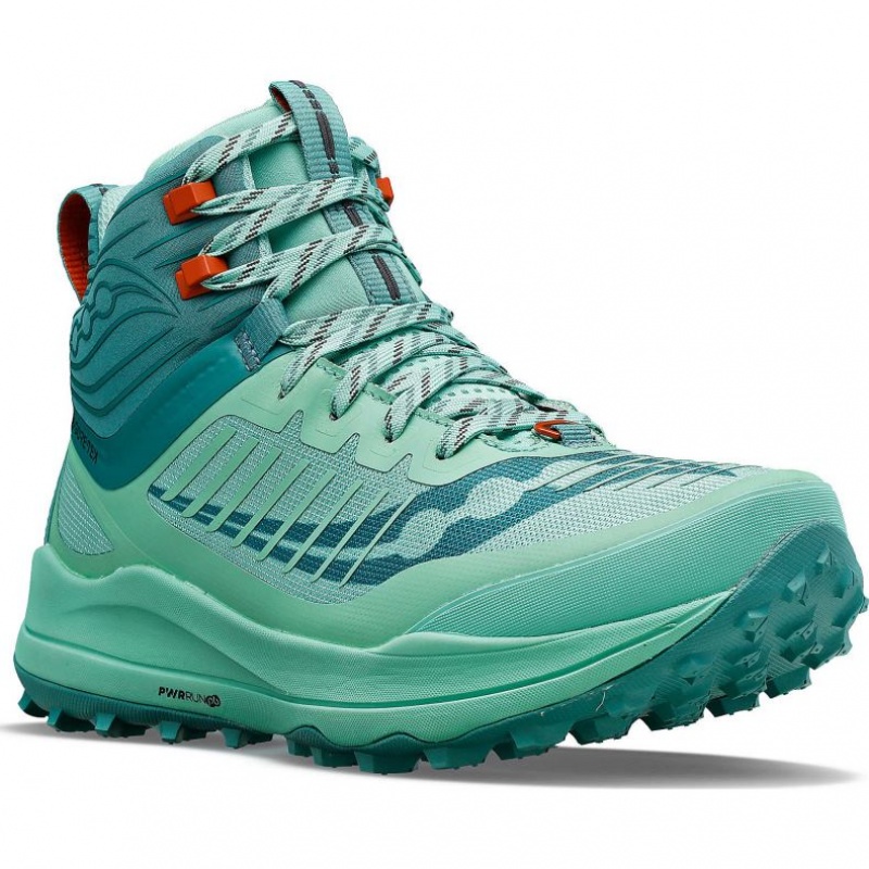 Turquoise Women's Saucony Ultra Ridge GTX Trail Running Shoes | MALAYSIA-SNGH