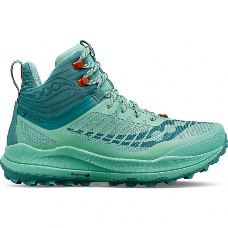 Turquoise Women\'s Saucony Ultra Ridge GTX Trail Running Shoes | MALAYSIA-SNGH