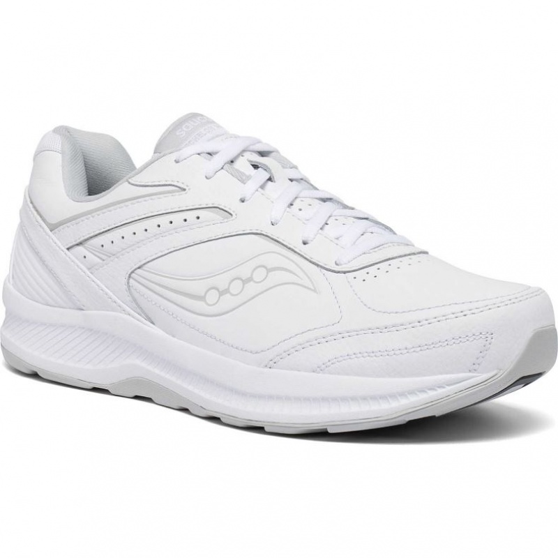 White Men's Saucony Echelon Walker 3 Extra Wide Running Shoes | MALAYSIA-MXPO