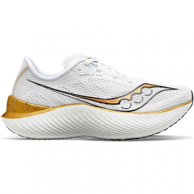 White Men\'s Saucony Endorphin Pro 3 Running Shoes | MALAYSIA-YIGU