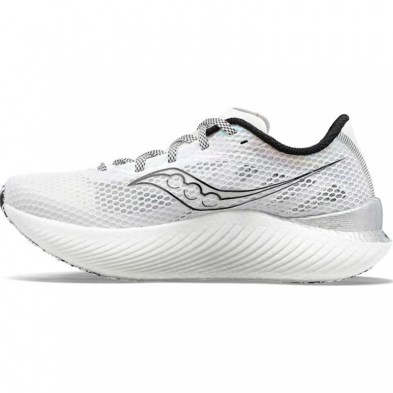 White Men's Saucony Endorphin Pro 3 Running Shoes | MALAYSIA-QONI