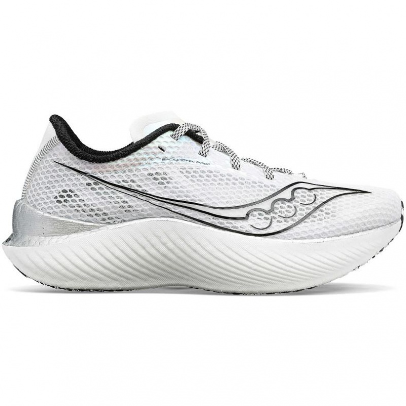 White Men\'s Saucony Endorphin Pro 3 Running Shoes | MALAYSIA-QONI