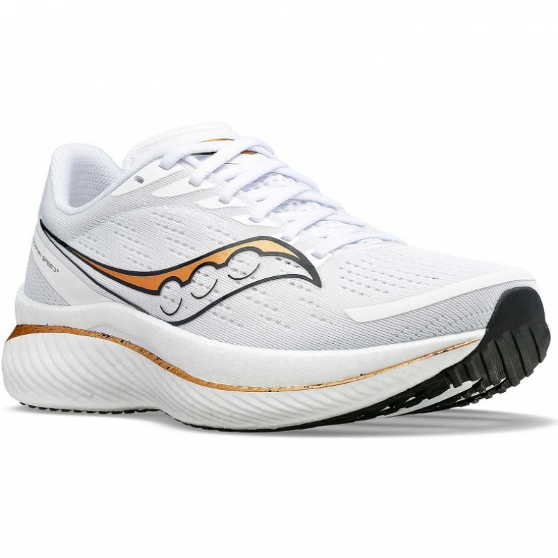 White Men's Saucony Endorphin Speed 3 Running Shoes | MALAYSIA-IJOF