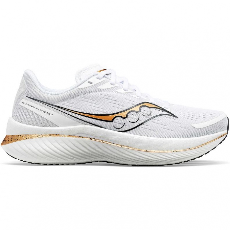 White Men\'s Saucony Endorphin Speed 3 Running Shoes | MALAYSIA-IJOF