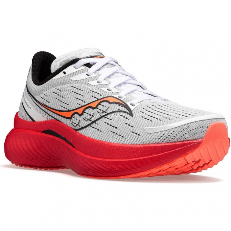 White Men's Saucony Endorphin Speed 3 Running Shoes | MALAYSIA-CJGE