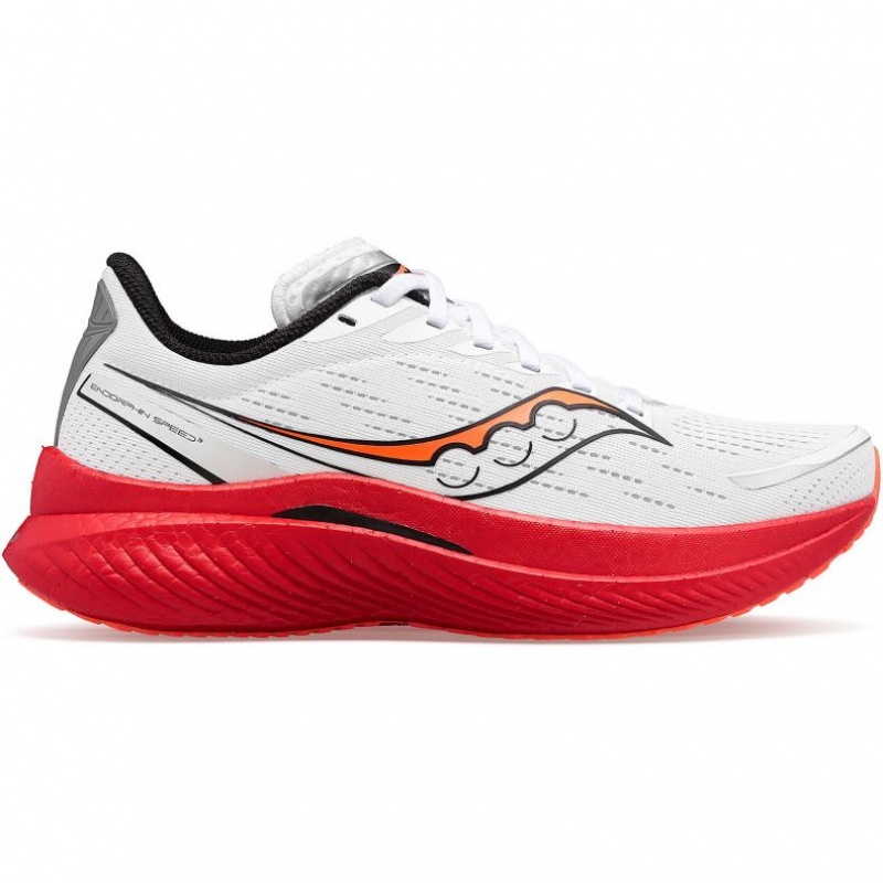 White Men\'s Saucony Endorphin Speed 3 Running Shoes | MALAYSIA-CJGE