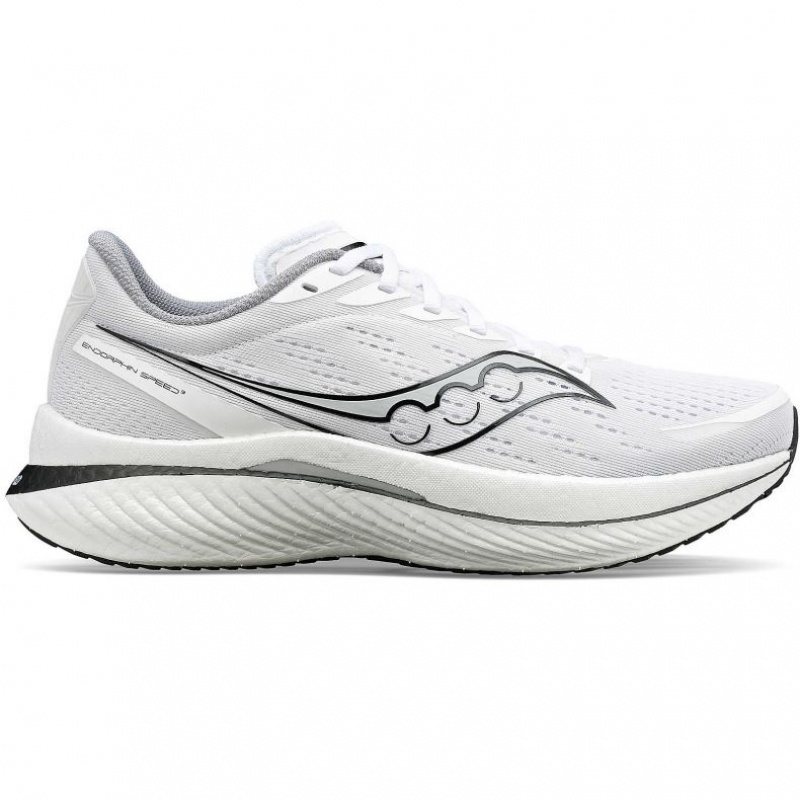 White Men\'s Saucony Endorphin Speed 3 Running Shoes | MALAYSIA-PEYT