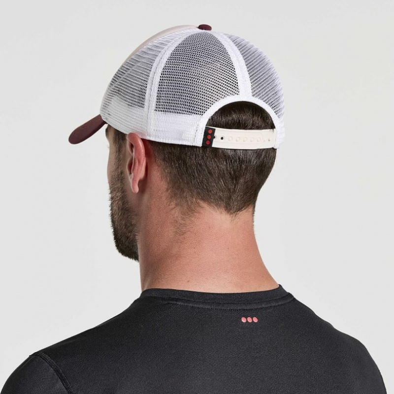 White Men's Saucony Foamie Trucker Hats | MALAYSIA-QRLC