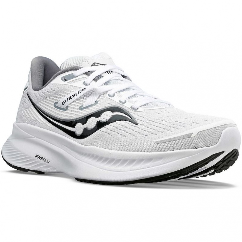 White Men's Saucony Guide 16 Running Shoes | MALAYSIA-NECW