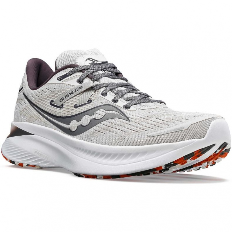 White Men's Saucony Guide 16 Running Shoes | MALAYSIA-PNOT