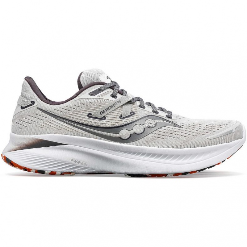 White Men\'s Saucony Guide 16 Running Shoes | MALAYSIA-PNOT