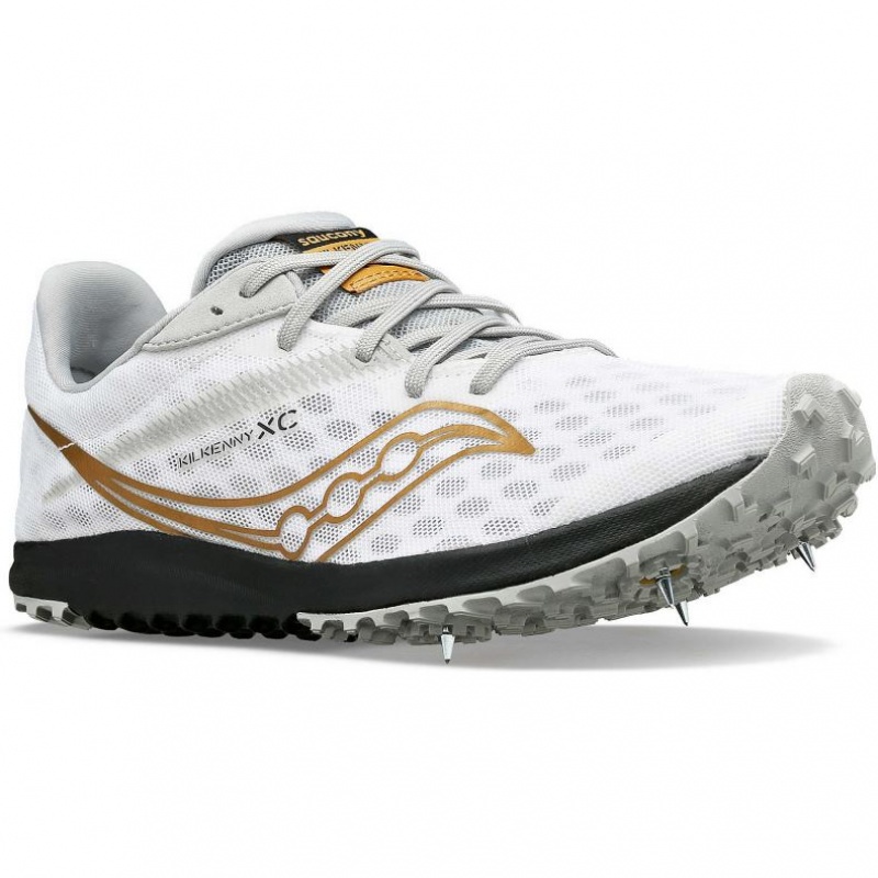 White Men's Saucony Kilkenny XC9 Spikes | MALAYSIA-ZEFM