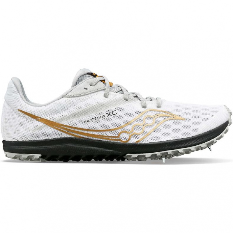 White Men\'s Saucony Kilkenny XC9 Spikes | MALAYSIA-ZEFM