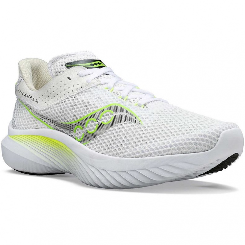 White Men's Saucony Kinvara 14 Running Shoes | MALAYSIA-CNBI