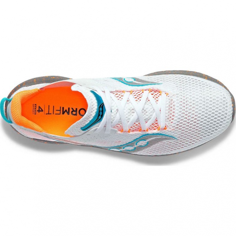 White Men's Saucony Kinvara 14 Running Shoes | MALAYSIA-IOXK