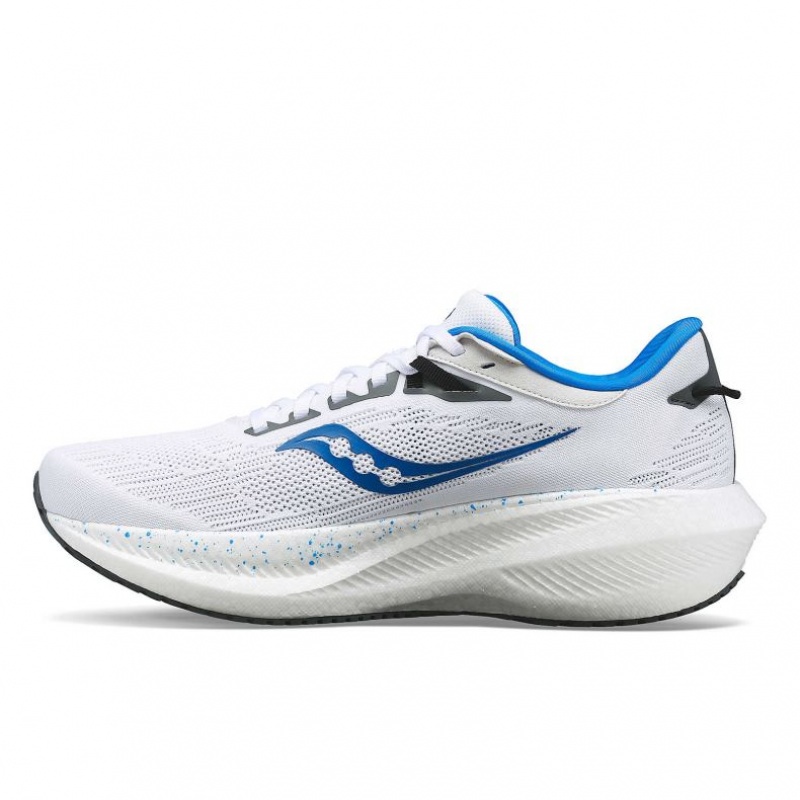 White Men's Saucony Triumph 21 Running Shoes | MALAYSIA-ONIQ