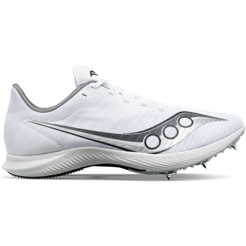 White Men\'s Saucony Velocity MP Running Shoes | MALAYSIA-UHKE